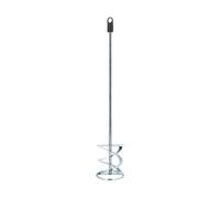 Hardy Working Tools - Frusta Miscelatrice da Cantiere 100 x 600 mm - Pala Impastatore Edile per Vernici e Malte con Gambo HEX 8 mm in Acciaio Zincato