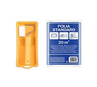 HARDY WORKING TOOLS Rullo Di Vernice Set, Rullo Di Vernice, Vaschette di verniciatura, Teli pittura e protezione e rullo di verniciatura, Altezza del pelo 7mm, Lunghezza 5,5cm, Diametro 35mm