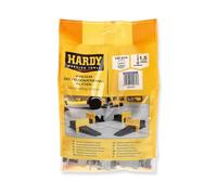 Hardy Working Tools - Set da 100 Clip in Plastica per Sistema di Livellamento, Linguette per Fughe da 1,5 mm per Piastrelle di Spessore 3-16 mm, Pacco di 100 Spaziatori di Livellamento