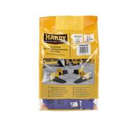 Hardy Working Tools - Set da 100 Clip in Plastica per Sistema di Livellamento, Linguette per Fughe da 1 mm per Piastrelle di Spessore 3-16 mm, Pacco di 100 Spaziatori di Livellamento