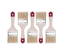 Hardy Working Tools Set di 5 pennelli piatti da 75 mm Serie 40 con setole naturali chiare e fibre sintetiche. Kit per pittura con manico in legno naturale, ideale per verniciatura e ritocchi.