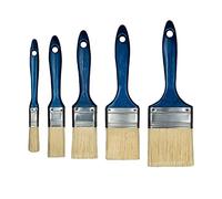 Hardy Working Tools Set di pennelli da 5 pezzi, serie 06. Kit imbianchino per ristrutturazione: piatti da 13, 25, 38, 50 e 63 mm. Ideali per vernici acriliche su legno o metallo.