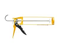 HARDY WORKING TOOLS Silikonpresse, Kartuschenpistole mit einem ergonomischen Griff, Kartuschenpresse 300ml, Silikonspritze mit Reinigungspin, leichte Silikonpistole, Serie 15, A2050-150400, Gelb
