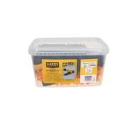 Hardy Working Tools - Sistema di Livellamento per Piastrelle 150 Pezzi: 100 Clip per Fughe da 3 mm + 50 Cunei in Plastica, per Piastrelle di Spessore 3-16 mm - Pinza di Serraggio non Inclusa nel Set