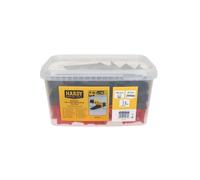 Hardy Working Tools - Sistema di livellamento per piastrelle da 150 pezzi, 2 mm - Kit per posa con 50 cunei e 100 clip distanziatrici