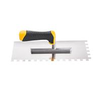 Hardy Working Tools Spatola dentata 12x28 cm in acciaio inossidabile. Frattone con denti da 12 mm, ideale per la posa di piastrelle di medie dimensioni e lavori di lisciatura.