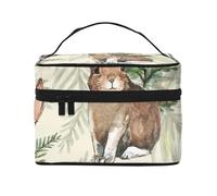 Hare Behind Leaf, borsa da viaggio per il trucco da donna, grande organizer per cosmetici