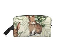 Hare Behind Leaf, organizer per cosmetici di grande capacità, borsa da viaggio per il trucco da donna