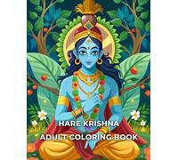 Hare Krishna Adult Coloring Book: Hindu Gods / Krishna Coloring Pages, 8.5 x 11 size, Glossy Cover Finish