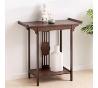 HARELA Altare Meditazione Altare da Tavolo per Meditazione Personale, Tavolo da Altare Spirituale in bambù, Tavolo da meditazione per preghiere, divinazione e culto(100cm/39.4in)