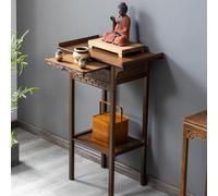 HARELA Altare Meditazione Altare da Tavolo per Meditazione Personale, Tavolo Puja con cassetto, per defunto/buddista/casa del tè/Spazio spirituale(66cm/26in)