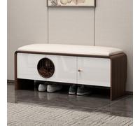 HARELA Panche contenitore Panca per scarpe, Panca per Cambio Scarpe per Ingresso, portascarpe salvaspazio, Stile moderno, per ingresso, Soggiorno, Camera da letto(120cm/47.2in)