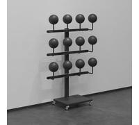 HARELA Supporto per Cappelli, Supporto per Casco da Moto, Espositore Mobile per caschi di Sicurezza, per Ufficio, Vendita al Dettaglio, Caserma dei Pompieri(Black - 3 Tier)