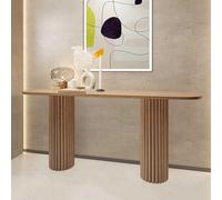 HARELA Tavolo consolle da fattoria Tavolo Consolle Ingresso Tavolo da Divano, Tavolino Stretto per Ingresso, Mobile Accento in Legno per Corridoio, Soggiorno, Camera Da Letto(Brown,120cm/47.2in)