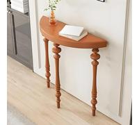 HARELA Tavolo Consolle Ingresso Legno Tavolo da Divano, Tavolino Stretto per Ingresso, Mobile Accento in Legno per Corridoio, Soggiorno, Camera Da Letto(Orange C,70cm/27.6in)