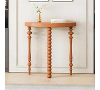 HARELA Tavolo Consolle Ingresso Legno Tavolo da Divano, Tavolino Stretto per Ingresso, Mobile Accento in Legno per Corridoio, Soggiorno, Camera Da Letto(Orange B,100cm/39.4in)