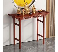 HARELA Tavolo da altare in legno con piedistallo verticale in stile cinese, per meditazione, preghiera e pratiche spirituali, migliora lo spazio sacro personale(100 * 35cm/39.4 * 13.8in)