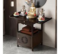 HARELA Tavolo da meditazione altare con contenitore, Tavolo da meditazione per preghiere, divinazione e culto, per Il Caffè Cinese, Tavolo Buddista per Offerte(66 * 40cm/26 * 15.7in)