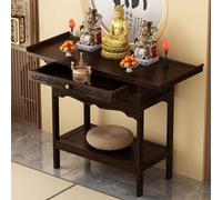 HARELA Tavolo dell'altare in legno Piccolo, Tavolo da Altare con cassetto, Tavolo da Meditazione, ideale per la casa o per altari buddisti/stregoneria(100 * 40cm/39.4 * 15.7in)