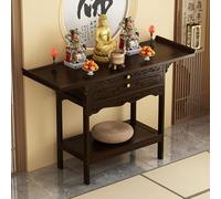 HARELA Tavolo dell'altare in legno Piccolo, Tavolo da Altare con cassetto, Tavolo da Meditazione, ideale per la casa o per altari buddisti/stregoneria(120 * 33cm/47.2 * 13in)