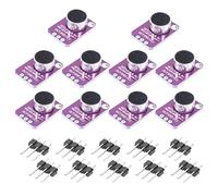 Harewtwy 10 Pz Electret Microfono Amplificatore Regolabile Max4466 Modulo Microfono Preamplificatore Viola Breakout Board per