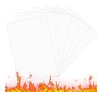 Harewtwy 12 Pezzi di Carta Guarnizione Ad Alta Temperatura, Foglio Isolante Ignifugo per Stufa A Pellet, Stufa A Legna