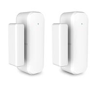 Harewtwy 2 Paia di Sensori Intelligenti per Porte WiFi, Sensori per Porte e Finestre, Adatti per la Sicurezza Domestica, L'Automazione Domestica Intelligente