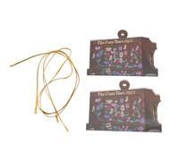 Harewtwy 2 Pezzi di Ornamenti Impilati per Libri, Ornamenti A Forma di Cuore per Gli Amanti dei Libri, Ornamenti per Album, Ornamenti per Pile di Tomi per Lettori 8x6 cm