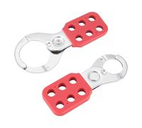 Harewtwy 2PZ Lock Out Tag Out Lock Hasp Lucchetto di Sicurezza Lockout Acciaio Nylon Hasp Lock per Attrezzature Industriali