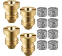 Harewtwy 4 Pezzi Ugello di Orificio del Cannone di Schiuma da 1.1 mm 8 Pezzi Sostituzione Ugello A Filettatura Alta per Creare Schiuma 3000 PSI