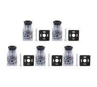 Harewtwy 5pcs Plug Della Bobina per Solenoide Idraulica Trasparente DC24V Accessori di Tensione Universale