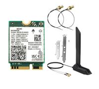 Harewtwy 8774 MBPS WiFi 7 BE200 Card+ Antenna Magnetica Scheda di Rete Wireless Adattatore WiFi Adattatore WiFi 2.4G/5G/6GHz Bluetooth 5.4 per 10/11