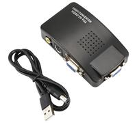 Harewtwy Adattatore AV un VGA Convertitore VGA PC Ingresso Composito S-Video Ingresso AV un PC VGA LCD Scatola di Commutazione del Convertitore