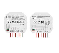 Harewtwy APP REMOTE CONTROLLO Smart WiFi Switch A 4 Vie Modulo 2pcs TUYA Light Control Interruttore Dimmer Turtain Interruttore