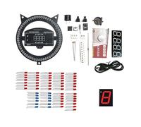Harewtwy Apprendimento del Progetto di Saldatura Pratica Saldatura Orologio Kit Elettronico Fai -da -Te con LED A Rotazione DS1302 Temperatura del Tempo di Visualizzazione Red