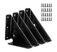 Harewtwy Articolo di Supporto per Scaffali di Mobili, Fissaggio del Tutore Ad Angolo di Staffa, Giunti A Tassazione 4 Pezzi, Codice Angolo Trapezi