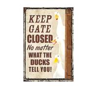 Harewtwy Cartello In Metallo con Anatra, Decorazione da Parete In Alluminio Vintage con Anatra, per la Casa, la Camera da Letto, il Bar, il Ristorante, il Caffè, il Club, 30x20 Cm, Durevole, di Alta Q