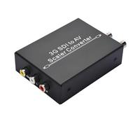 Harewtwy Convertitore Scaler Full HD 1080p 3G SDI A AV SDI Adattatore Convertitore 3G/HD/SD SDI A R/L CVBS Spina UE EU Plug
