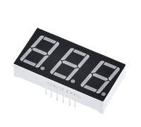 Harewtwy Display LED da 0,56 Pollici 7 Segmenti 3 Bit Tubo Digitale Rosso Catodo Comune 0,56 Pollici LED 7 Segmenti