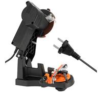 Harewtwy Electric Affilacatene Portatile Da Banco un Catena Affilacoltelli Affilatrice Resistente 85W Affilatrice Elettrica Motosega per Motoseghe Spina Eu