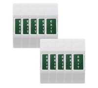 Harewtwy Interruttore di Spinta del di Controllo Degli Accessi con Casella Inferiore 10pcs Mini Exit Pulsante Com NC Nessun Output In Inglese Etichetta