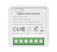 Harewtwy Interruttore Smart Fai-Da-Te A 3 Vie Tuya Zigbee 3 CH, Modulo Relè di Controllo Della Luce A Distanza Wireless Smart Life Zigbee.