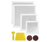 Harewtwy Kit di Riparazione del Muro A Secco 8pack con Sabbia e Raschietto, 6/12/12/12 Pollici Kit di Patch A Parete Secca per Buchi di Dimensioni