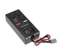 Harewtwy Mini Power Distribution Box 12V DC 15A Max 50A Corrente 2 X Anderson 6 X USB 3 X Carette Mini Batteria
