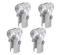 Harewtwy Morsetto A T Binario Terminale 1-3/8 X 1-3/8 Pollici,Morsetto T Recinzione Catena Acciaio Zincato,Morsetto per Guida Terminale Tubo con Diametro Esterno 1-3/8 Pollici,Confezione 4