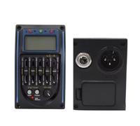 Harewtwy Preamplificatore EQ per Chitarra Acustica Prener LC5 A 5 Bande, Accordatore LCD, Equalizzatore Piezoelettrico