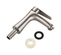 Harewtwy Rubinetto per Lavabo da Bagno, Montaggio su Piano, Singolo, Rubinetto per Lavabo, Acqua Fredda, Rubinetto per WC, Acciaio Inossidabile, Vita Piccola