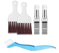 Harewtwy Set 5 in 1 Pettine per Alette Condensatore Condizionatore d'Aria, Pettine per Alette in Acciaio Inossidabile per Pulizia della Serpentina, per Pulizia 'Evaporatore