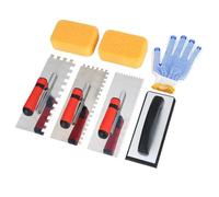 Harewtwy Set di 3 Spatole Quadrate con Frattazzo In Gomma, Spugne per Malta e da, Ideale per Cemento, Calcestruzzo, Piastrelle In Muratura.