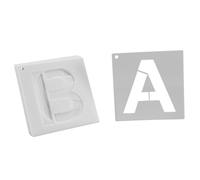 Harewtwy Stencil per Lettere per Dipingere su Legno 36 Pezzi Stencil per Lettere e Numeri Modelli di Caratteri Riutilizzabili per la Decorazione Domestica